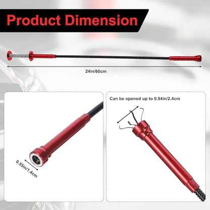 YUXIANLB Grabber Reacher Bendable Tool, Flexible Pickup 2lb Pull Strength