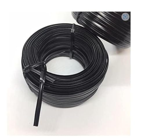 Weststone - Heavy Duty (Wire#23) Plastic Twist Ties - 100ft Black Spool - color: 100ft Black Spool