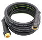 Hybrid Lead In Garden Hose 5/8 IN. x 10 FT, Heavy Duty, Lightweight, Flexible with Rotatable Grip Handle and Solid Brass Fittings - size: 10 FT