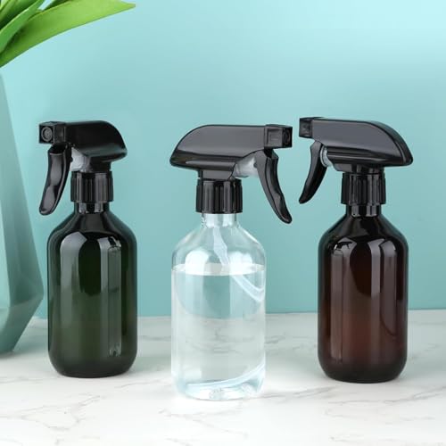 Arkeiliy 2-Pack Leakproof Spray Bottles (300ml/10oz) - Adjustable Nozzle for Fine Mist & Jet Stream | Premium Refillable Plastic Bottles for Hair Styling, Plant Misting, Cleaning Solutions (B+G) - color: B+G