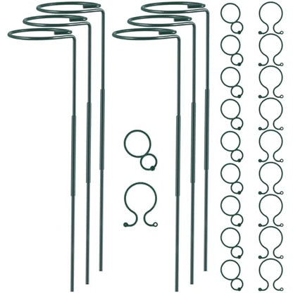 Plant Stake Support, Adjustable Height 16" or 30" for Garden Support Stake - size: 30inch
