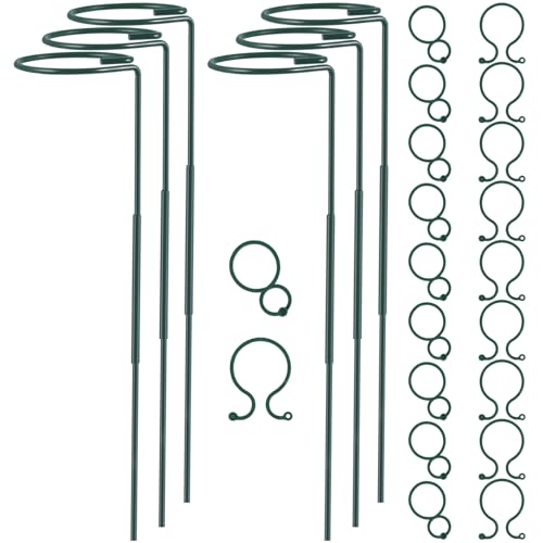 Plant Stake Support, Adjustable Height 16" or 30" for Garden Support Stake - size: 30inch