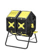 Compost Bin Outdoor - 2 X 18.5 Gal Dual Chamber Compost Tumbler, Outdoor Rotating Composter with Easy-Turn, Fast-Working System - size: 2 x 18.5 Gal