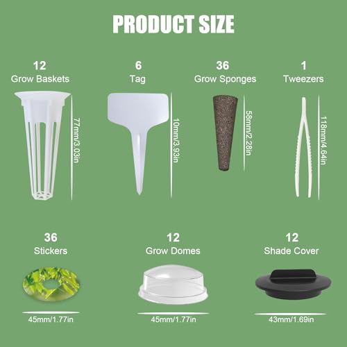 115Pcs Hydroponic Pods Supplies for Aerogarden Pods - size: 115 pcs