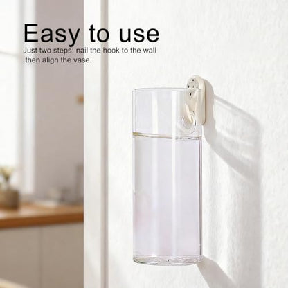 Wall Hanging Planter Propagation Station, Indoor Decor Glass Vases, 2 Pack