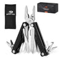 MOSSY OAK 17-in-1 Multitool Pliers, CNC-Machined Steel, G10 Handle - color: 17-in-1, Black