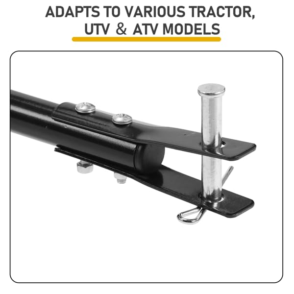 Tow Behind Broadcast Spreader, 110 lbs Capacity Tow/Push Lawn Spreader with 10 Adjustable Settings, for Seed, Fertilizer, Salt, Ice Melt, Garden & Lawn Care