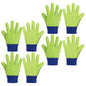 HANDLANDY 4 Pairs Kids Gardening Gloves, Cotton Kids Work Gloves, Green, S - color: Green Dot (Pack of 4), size: Small