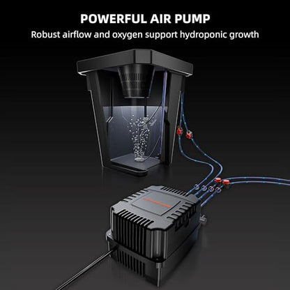 Spider Farmer DWC Hydroponics Growing System Kit 4 Buckets for Indoor Plant - size: 4 Buckets + Top Drip Kit