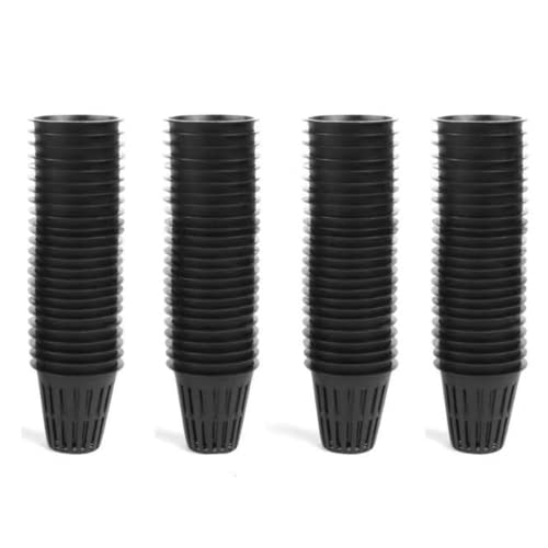 100PCS 2 Inch Garden Slotted Mesh Net Cups, Round Heavy Duty Net Cups Pots for, Hydroponics Slotted Mesh… - size: 2 inch Net Pots - 100 pack