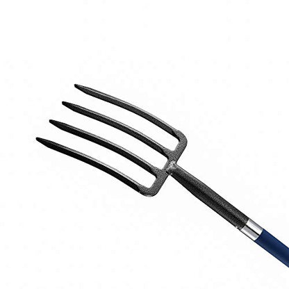 4-Tine Spading Digging Fork, Garden Digging Spading Fork Forged Steel with D-Grip Handle 41“