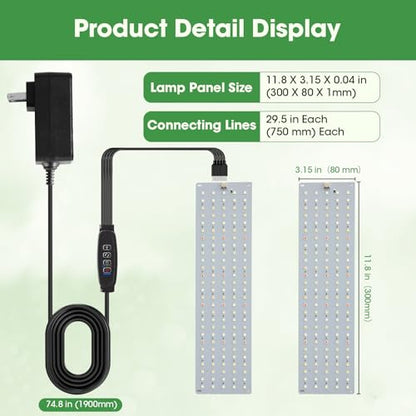 Grow Lights for Indoor Plants, 540 LEDs Full Spectrum