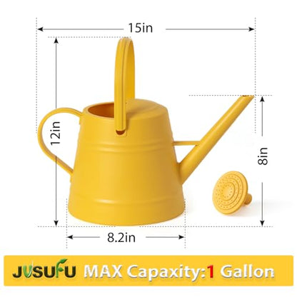 1 Gallon Watering Can for Plants - color: Yellow