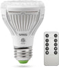 SANSI Dimmable Grow Light Bulb, 10W Full Spectrum with Remote Control - size: PPFD 97