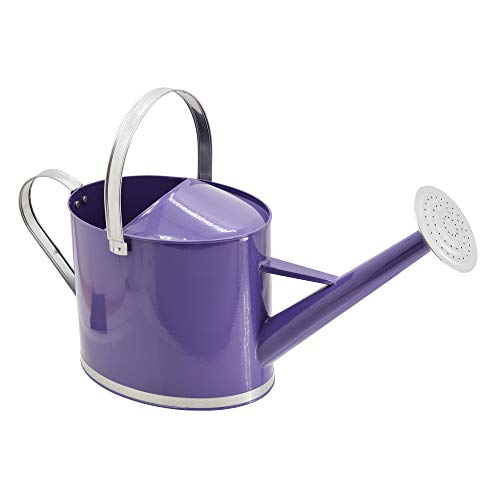 Arcadia Garden Products WC18 Chic Watering Can, Indoor and Outdoor, Easy Pour, Gift, 1.8 gal, Purple - color: Purple, size: 1.8 gal, style: Chic Watering Can