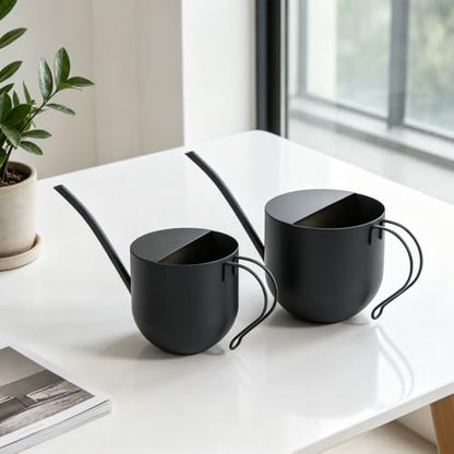 Gray Watering Can 30oz Stainless Steel for Indoor Plants - color: Gray 30oz