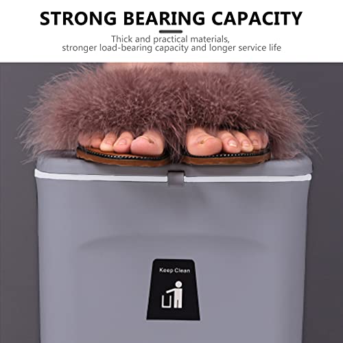 TOPROAD Kitchen Hanging Trash Can, 2.4 Gallon Wall Mount Bin with Lid