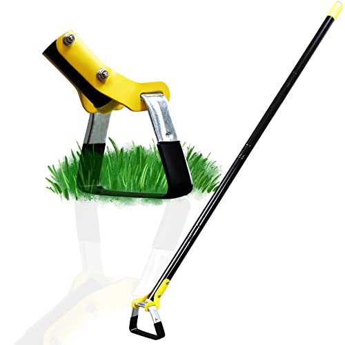 DonSail Hoe Garden Tool -Scuffle Garden Hoes for Weeding Gardening Long Handle Heavy Duty - Adjustable Weeding Loop Stirrup Hoe 30-61 Inch Black - size: 30-61 Inch