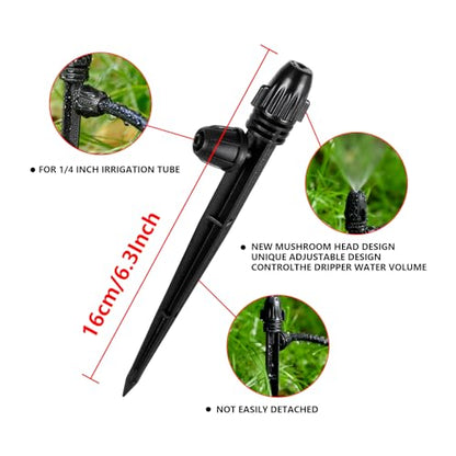 20 Pcs 360° Adjustable Drip Irrigation Misting Spray Emitters - style: 20Pcs Misting Sprayer