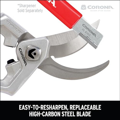 Corona Tools XSeries Pro Bypass Pruner – 1-inch Cut Capacity Heavy-Duty Garden Pruning Shears for Tree, Shrub & Branch Trimming, Professional Landscaping Hand Pruner - size: Pruner