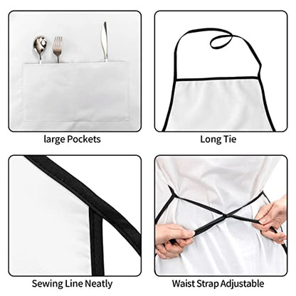 Waterproof Apron with Pockets - color: Purple