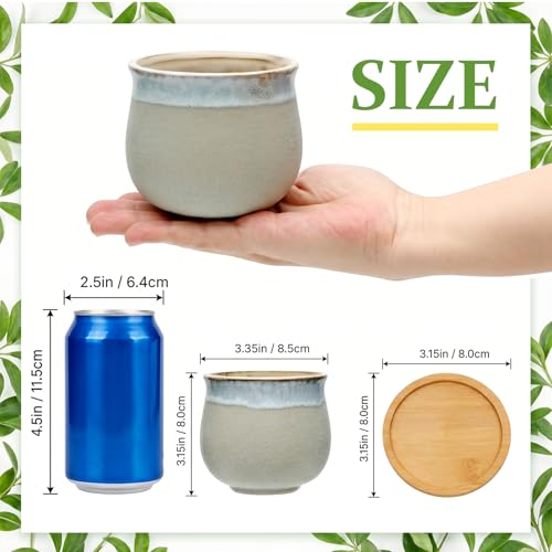 3.5 Inch Succulent Pot with Drainage,Planting/Flower Pots - size: 3.5inch-6pack