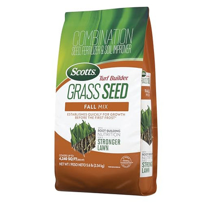 Scotts Turf Builder Grass Seed Fall Mix, 5.6 lbs. - size: 5.6 lb