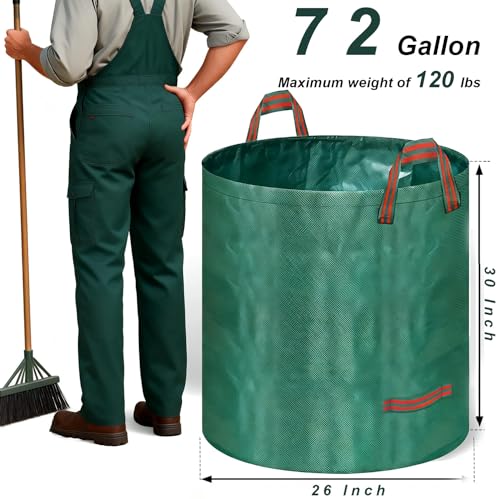 72-Gallon Reusable Yard Waste Bags 4 Pack