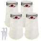 4Pcs Pop Up Rose Cones for Winter Protection, Rose Collars Protective Cover - color: White-4Pcs