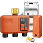 Smart WiFi Sprinkler Timer 3 Zone, Water Timer for Garden Hose Irrigation - style: 3 Outlet- Brass Inlet