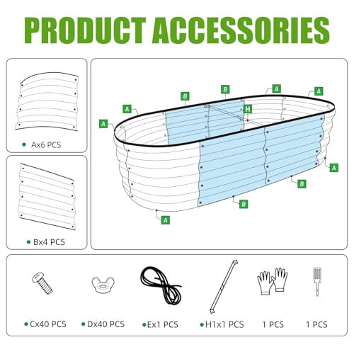 SnugNiture Raised Garden Bed Outdoor 4x2x1ft, 2 Pack - color: Green