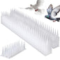 TOBWOLF Bird Spikes, 12 Pack Plastic Pigeon Deterrent Spikes, White