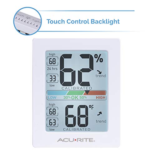 AcuRite (01139M) Pro Humidity Meter and Thermometer with Backlight Button