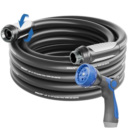 SPECILITE Garden Water Hose 25 ft x 5/8", Ultra-Lightweight & Easy to Store - size: 25 FT