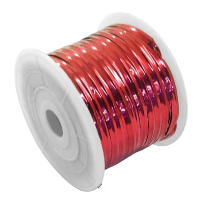 Metallic Twist Ties Roll, Red, 100 Yards, 4mm - color: Red