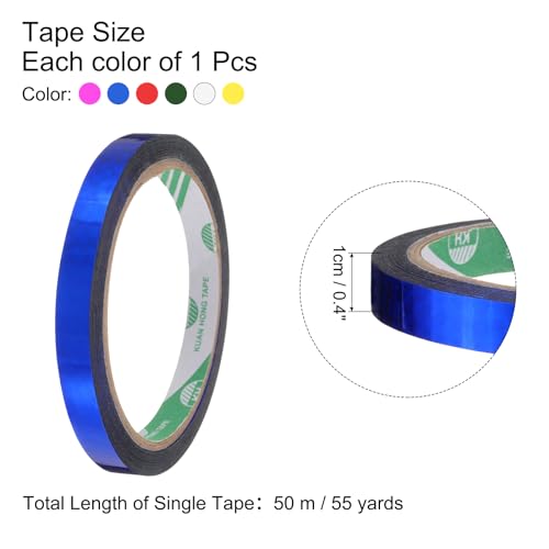 uxcell Holographic Tape 6 Rolls Self-Adhesive Reflective Prism Tape