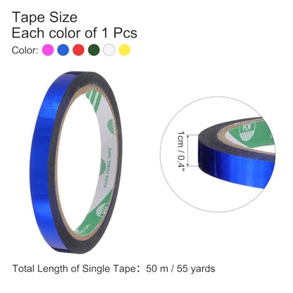 uxcell Holographic Tape 6 Rolls Self-Adhesive Reflective Prism Tape