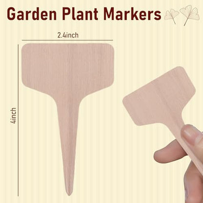 VGOODALL 120 PCS 4 Inch T, Type Plant Labels, Pen, Garden Labels Outdoor