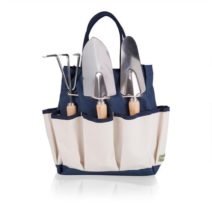 Picnic TIME Disney Mickey Mouse & Minnie Mouse Garden Bag with Tool Set, Garden Tool Organizer Bag, Gardening Tools Gifts for Women and Men, (Navy Blue with Beige Accents) - color: Disney Mickey Mouse & Minnie Mouse - Navy Blue with Beige Accents