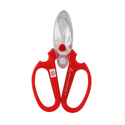 Flower Scissors Hand F-170 - color: Red