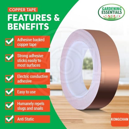 Copper Tape(4/5inchX82FT),Copper Foil Tape with Conductive Adhesive (Pack of 2) - size: 4/5inchX82FT (Pack of 2)