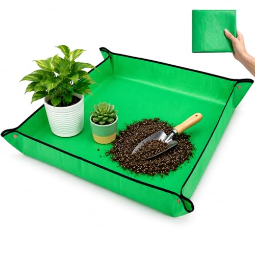30" x 30" Repotting Mat for Transplanting & Potting Soil Mess Control - size: Medium 30" x 30"