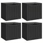 YITAHOME 31 Gallon Deck Boxes Set of 4 - color: Black, size: 31 Gallon 4pcs