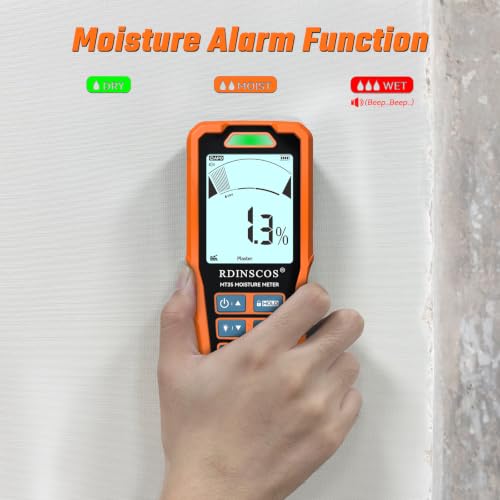 RDINSCOS Rechargeable Pinless Moisture Meter for Drywall - size: Extra-L