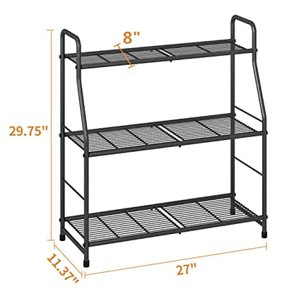 Simple Trending Plant Stand Outdoor Indoor 3 Tier Metal Waterproof Plant Shelf for Living Room Balcony Garden