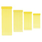 M METERXITY 48-Pack Adjustable Plant Ties, 4.7/5.9/6.7/8.2 Inch Silicone Flexible Multi-Function Garden Twist Tie for Crafts/Gift Wrapping/Gardening Plants, Reusable Support Twine [Yellow] - color: Yellow
