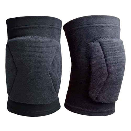 Men Women Knee Pads for Volleyball, Soft Cushion, Black Plus Size, 1 Pair - size: X-Large