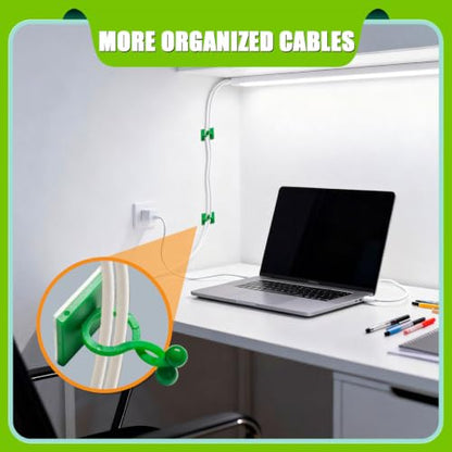 100Pcs Wall Plant Climbing Fixer Clips for Wall Vines Traction Fixing,Green - color: Green