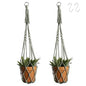 Artilady Macrame Hanging Planter for Indoor Plants Boho Plant Hanger Holder - color: Sage Green
