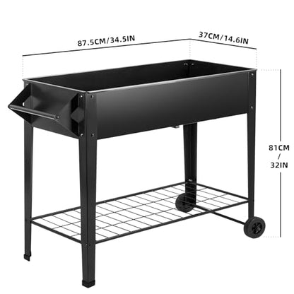 Kendane 32" Elevated Raised Garden Bed Outdoor